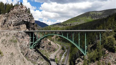 Red Cliff Arch Bridge yesterday from the air. This is just outside Red ...