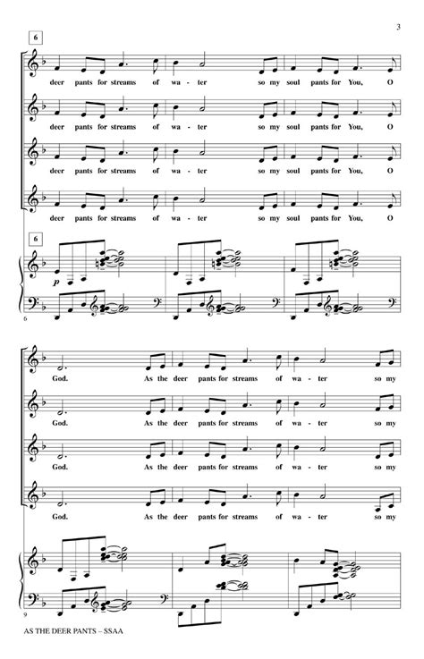 As The Deer Pants Sheet Music by Rosephanye Powell (SKU: 08745423 ...