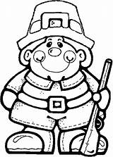 Kids Printable Pilgrim Coloring Pages For Thanksgiving sketch template