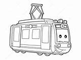 Happy Tram coloring Page  Download Print Or Color Online For Free sketch template
