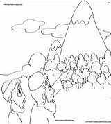 Coloring Picture Of Mt Sinai Pages sketch template
