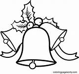 Christmas Jingle Bells Coloring Page  Free Printable Pages sketch template