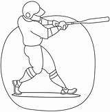 Baseball Batter coloring Page  Free Printable Coloring Pages sketch template