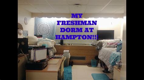 MY FRESHMAN DORM @ HAMPTON - YouTube