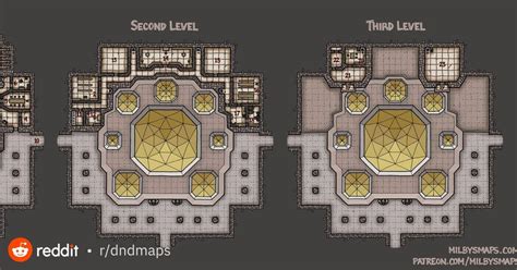 The Grand Temple of Brazenthrone : dndmaps | Dungeon maps, Map pictures ...