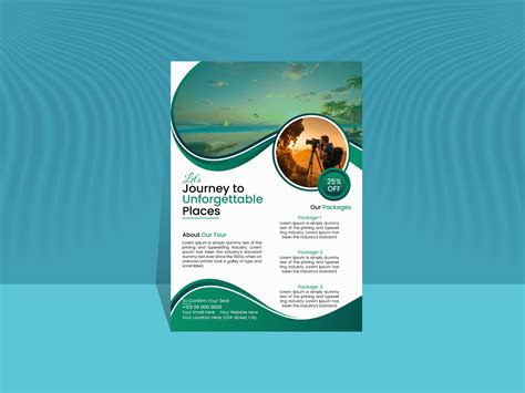 Creative Travel Flyer Design by Naim Ahmed on Dribbble