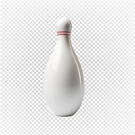 Premium PSD | White bowling pin isolated on transparent background generative ai