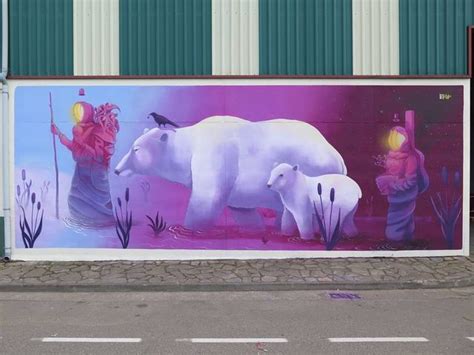 Pete Mckee, Street Art, Mural, Portsmouth, Polar Bear, Moose Art, Spain, Instagram, Animals