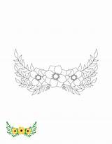 Watercolor Floral Coloring Page Template  Edit Online & Download sketch template