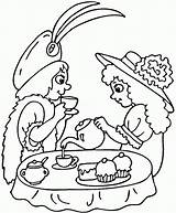 Free Printable Tea Party Coloring Pages sketch template