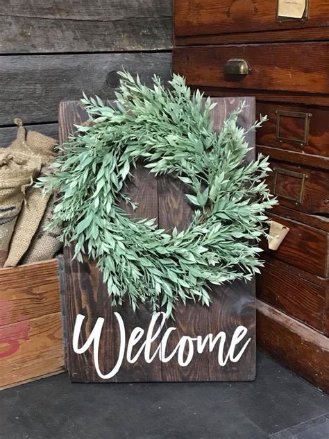 Welcome Sign w/ Wreath - It Must Be A SIGN