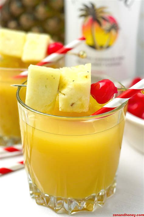 Pineapple Rum Punch Recipe - ZEN AND HONEY