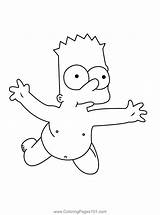 Bart Simpson Coloring Page For Kids  Free The Simpsons Printable sketch template