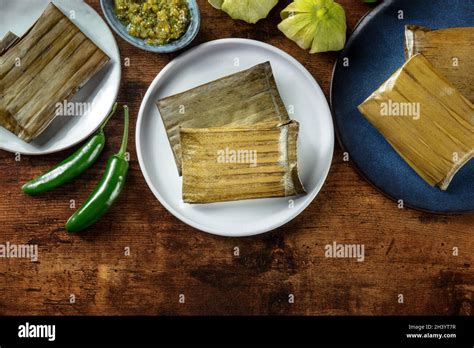 Tamales oaxaquenos, traditional dish of the cuisine of Mexico Stock ...