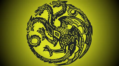 House Targaryen sigil-4k-Fluorescent Minimal : minimalist_art