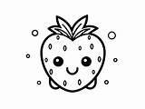 Fresh Strawberry Drawing To Color  Coloring Page sketch template