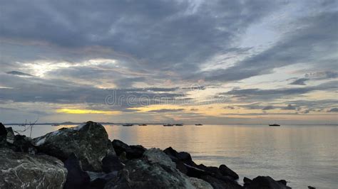 Smooth Sunset : Batulicin Beach Stock Image - Image of batulicin, indonesia: 262765705