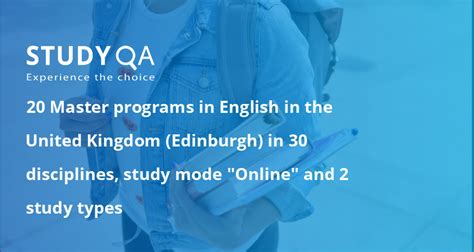 StudyQA — 20 Master programs in English in the United Kingdom (Edinburgh) in 30 disciplines ...