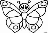 Cute Cartoon Butterfly Coloring page Printable sketch template