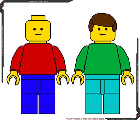 Lego Man Template by Grand-Lobster-King on DeviantArt