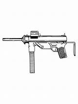 Machine Gun coloring Pages sketch template