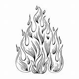 Flame Outline Fire Template White Kids Crafts Clipart Hand Simple Clip  sketch template