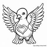 Peace Dove Coloring Pages  Free & Printable sketch template