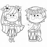 Hula Coloring Pages sketch template