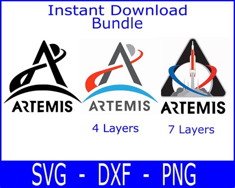 Artemis Svg Rocket Svgartemis NASA Svg space Moon Mission svg Bundle ...