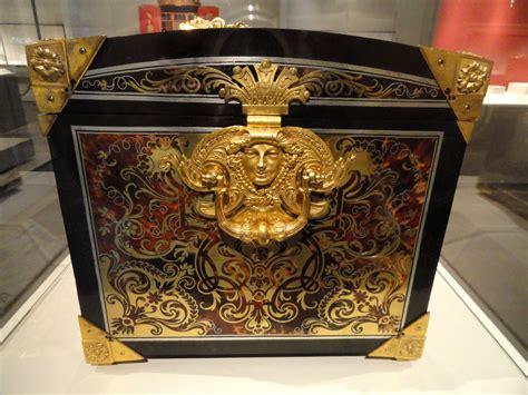 File:Casket, early 18th century, attributed to Andre-Charles Boulle, oak carcass veneered with ...