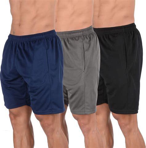 YoungLA Mens Shorts Pack of 3 Athletic Basketball Gym Workout Running 116: Amazon.ca: Clothing ...