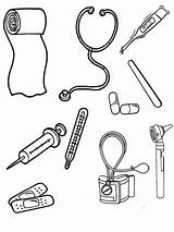 Doctor Tools Coloring Pages Sketch Page sketch template