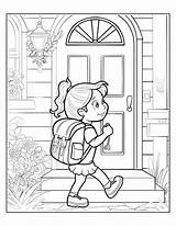 Free Back To School Coloring Pages For Kids sketch template