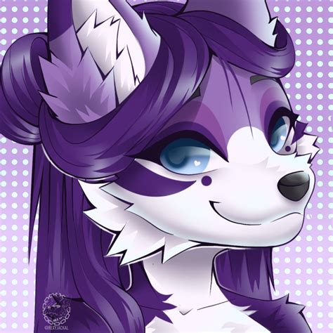 Pretty in Purple [art by me] : r/furry