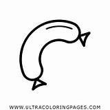 Sausage Icon Coloring Pages For Kids  Free sketch template