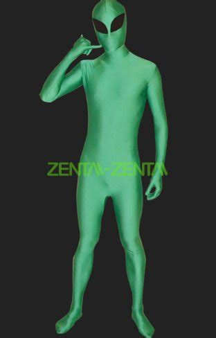 Alien Full Body Suit | Green Alien Spandex Lycra Zentai Bodysuit