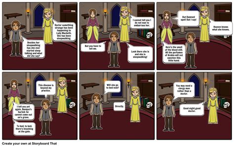 Macbeth Act 5 Scene 1 Storyboard by 654c351528598