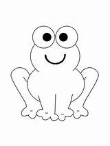 Cute Simple Frog coloring Page  Download Print Or Color Online For Free sketch template
