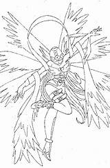 Angewomon 2 By HarpieLadyFan On DeviantArt sketch template
