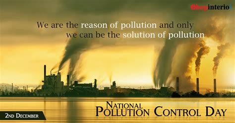 National Pollution Control Day | National pollution control day, Pollution, Day