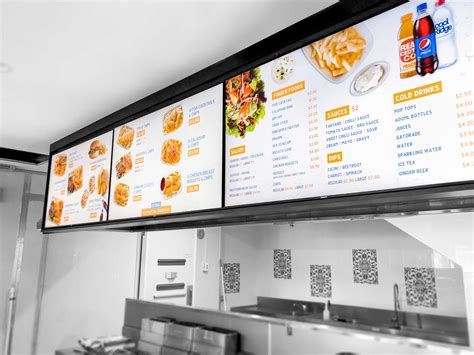 Digital Menu Boards For Restaurants & Cafes » Amped Digital
