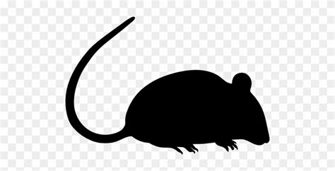 Rat Silhouette Vector - Silhouette Of A Mouse - Free Transparent PNG ...