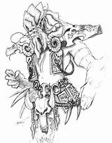 Diablo Barbarian Coloring Pages Sketch Page sketch template