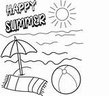 Happy summer coloring Pagesunset Page • Wall Stickers  sketch template