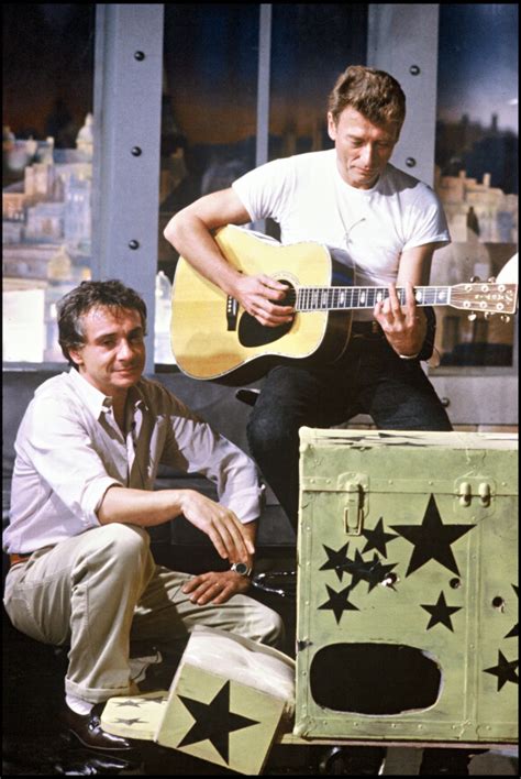 Photo : Michel Sardou et Johnny Hallyday. - Purepeople