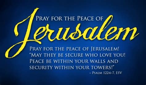 pray for jerusalem | We Are Israel