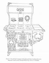 Nye Stove Coloring Page  Nation sketch template