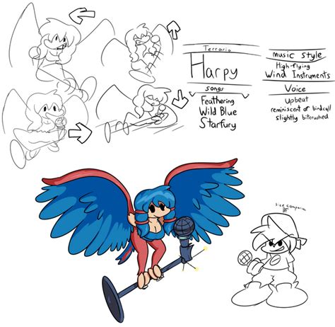 terraria harpy mod concept (OC) : r/FridayNightFunkin