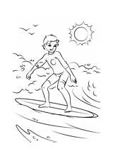 Surfing coloring Page  Free Printable Coloring Pages sketch template