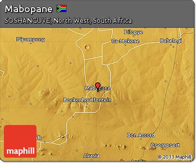 Free Physical Map of Mabopane